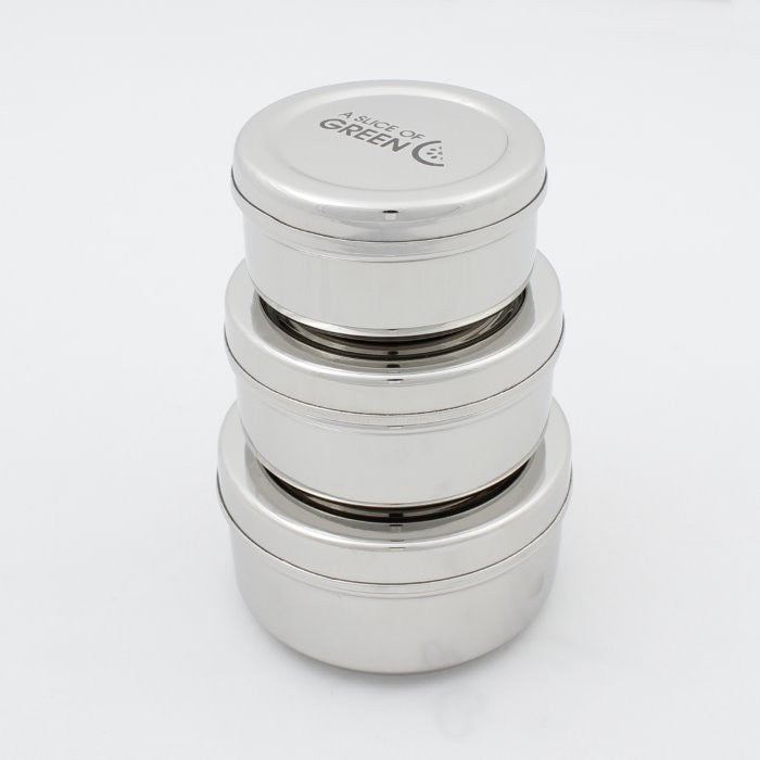 A Slice Of Green Zero Waste Plastic Free Stainless Steel Reusable Food Containers