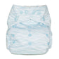 Pastel Blue One Size Waves Sea Reusable Cloth Nappy