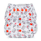 White Red Baba+Boo One Size Love Letters Post Reusable Cloth Nappy