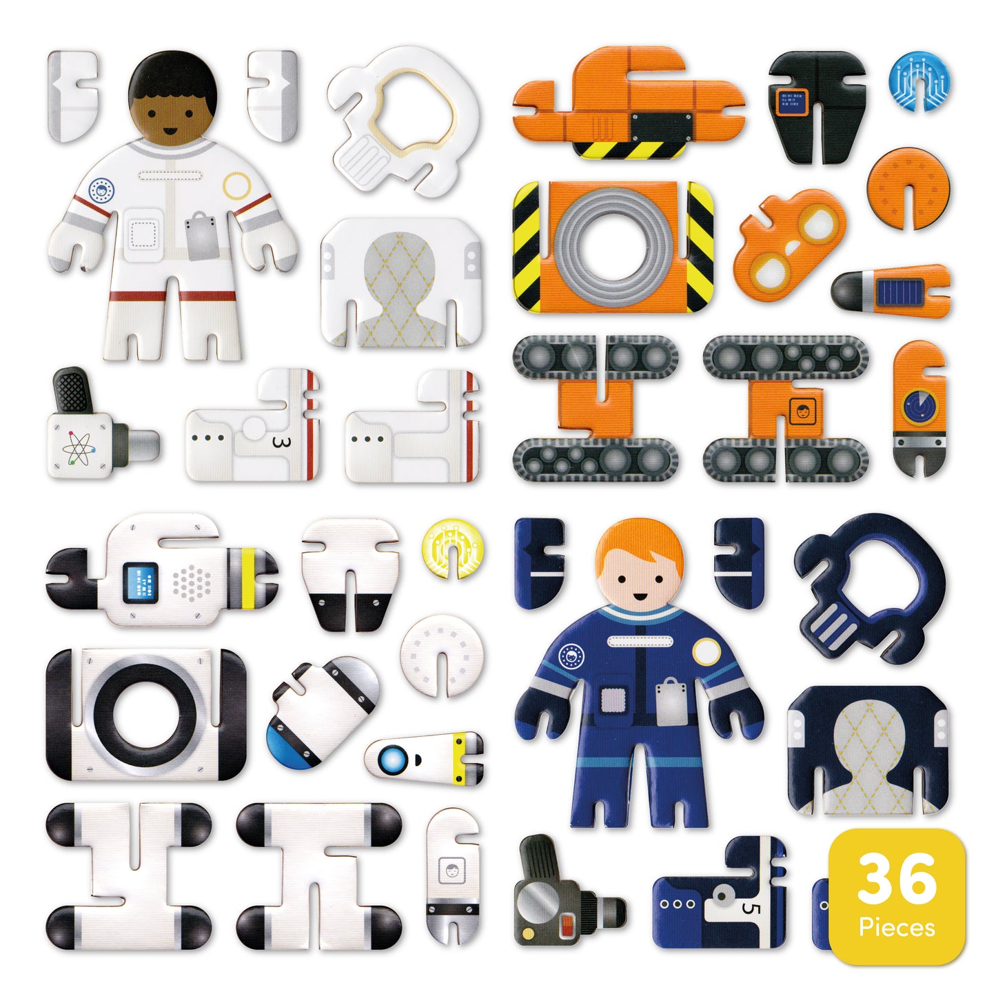 Playpress Eco Friendly Zero Waste Children's Space Planet Astronaut Playset Gift