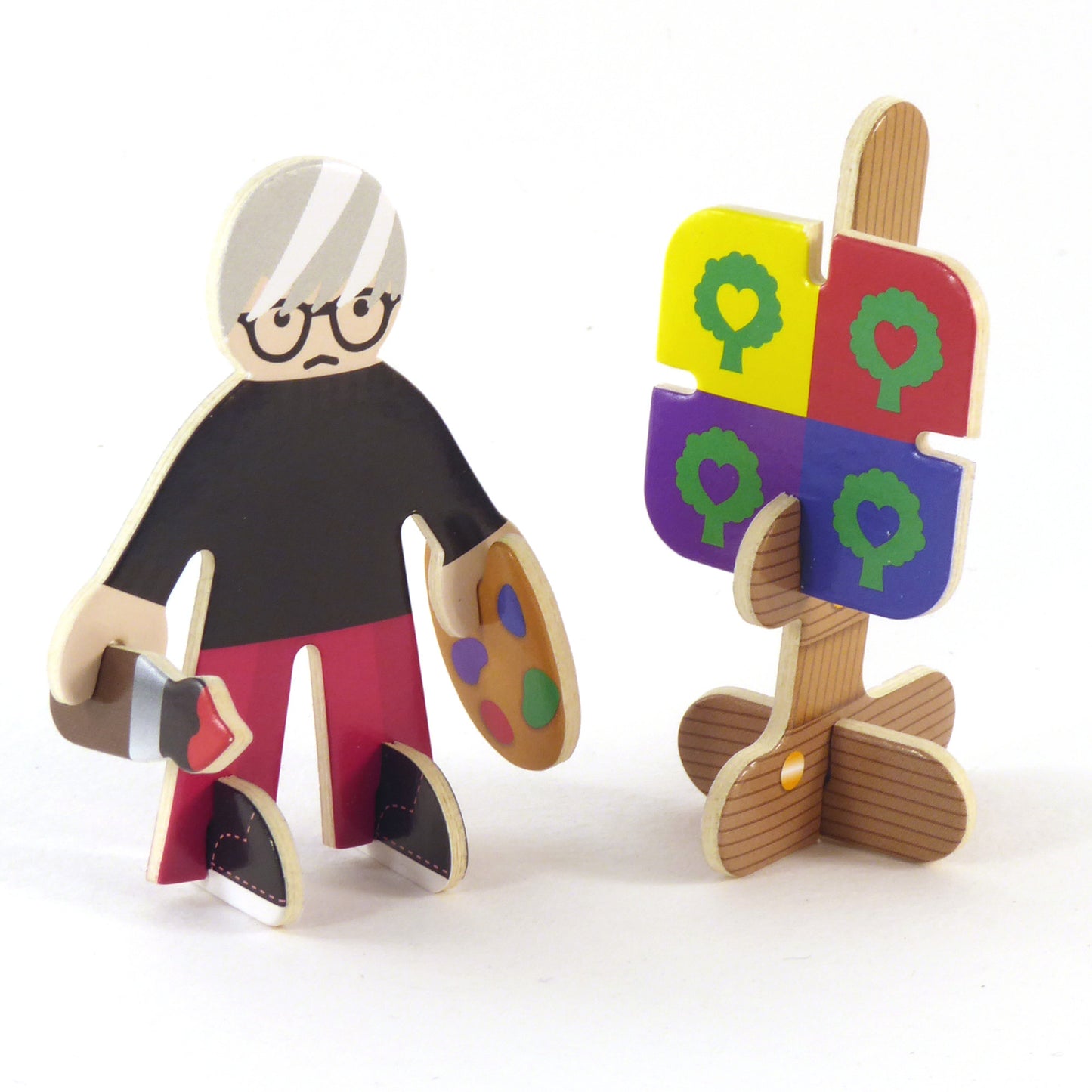 Playpress Eco Friendly Zero Waste Children's Music Artist Painter Rock Show Playset Gift