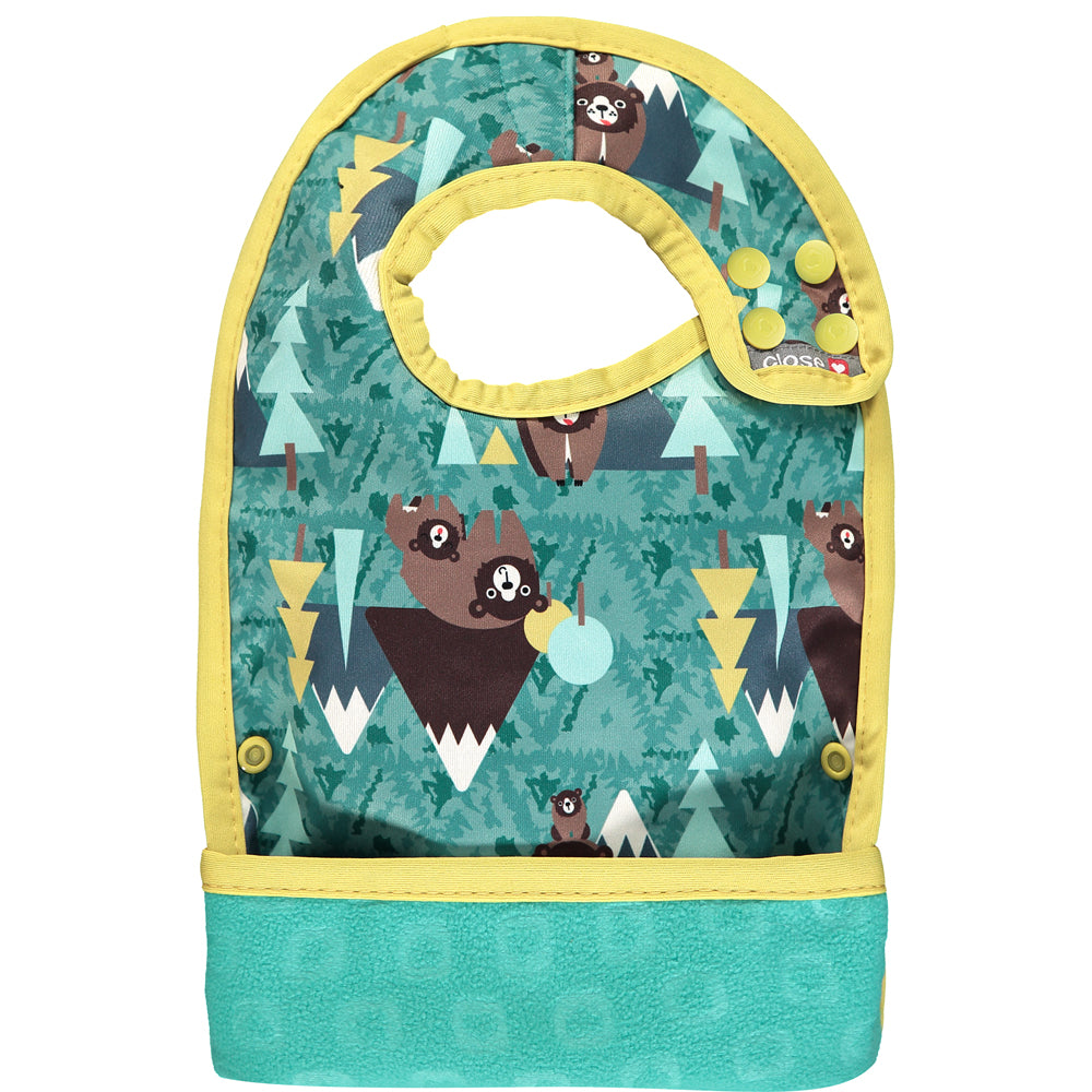 Done Up Green Pop-in Stage 2 Bib Bear Recycled Plastic