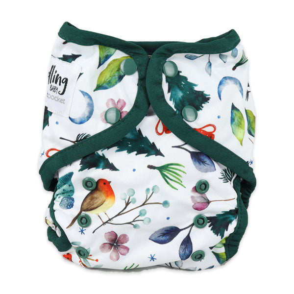 Seedling Baby Reusable Cloth Nappy Winter Multifit Pocket Nappy