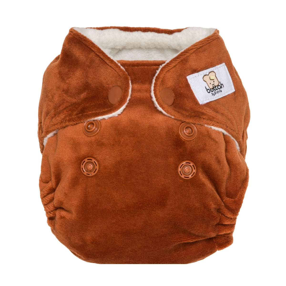 Buttah Grovia Spice Burnt Orange Newborn All-In-One Reusable Cloth Nappy