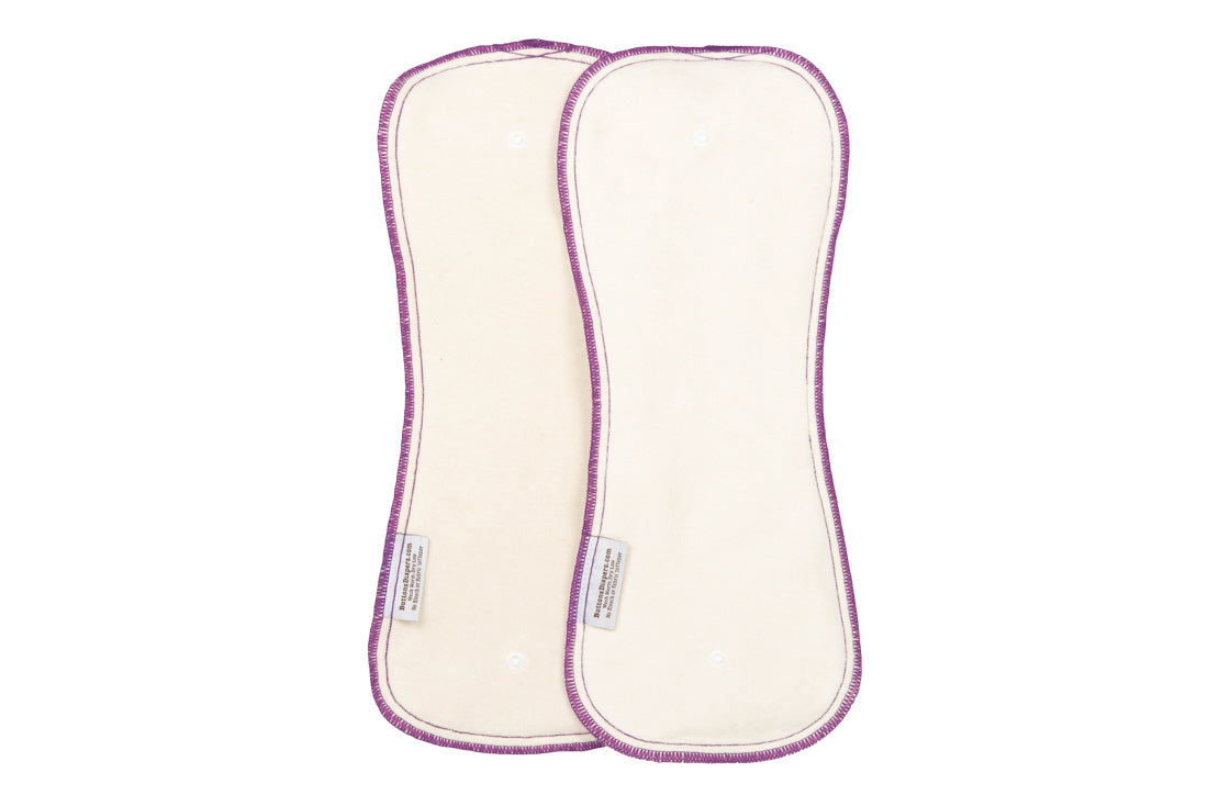 Buttons Hemp/Cotton Nighttime Inserts - 2 Pack