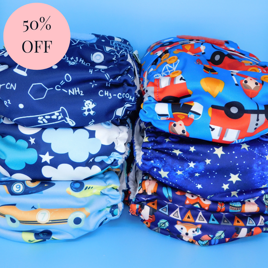 One Size G3 Pocket Nappy - Print