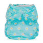 Blue White Baba+Boo One Size Daisies Flowers Reusable Cloth Nappy