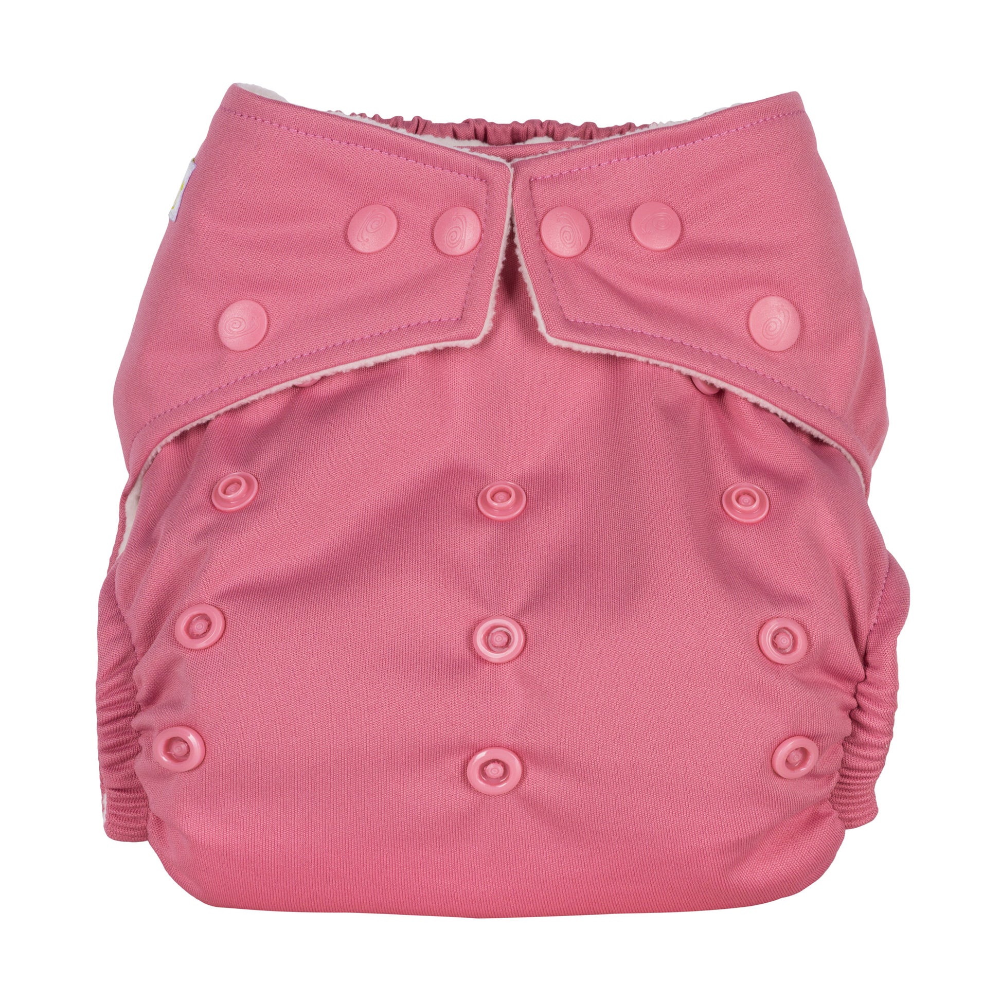 Pink Plain One Size Rose Reusable Cloth Nappy