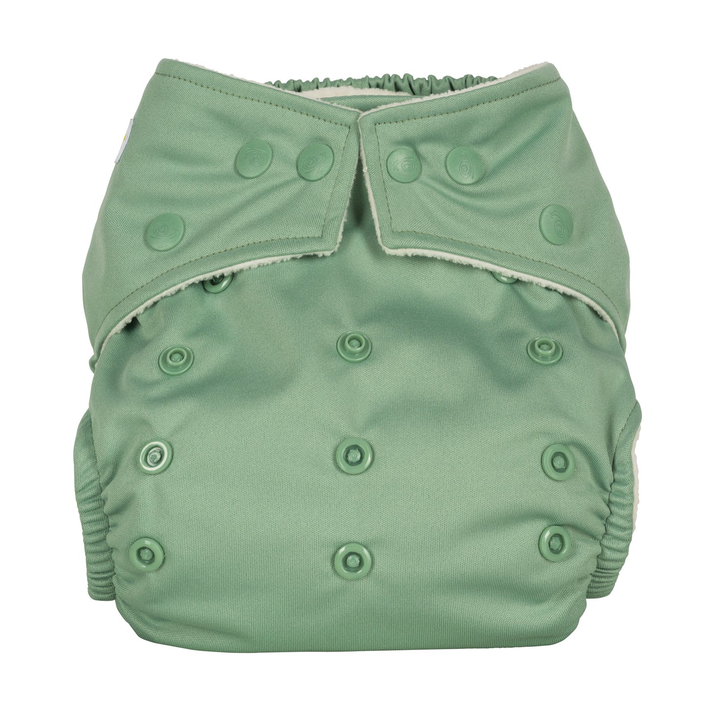 Green Plain One Size Sage Reusable Cloth Nappy