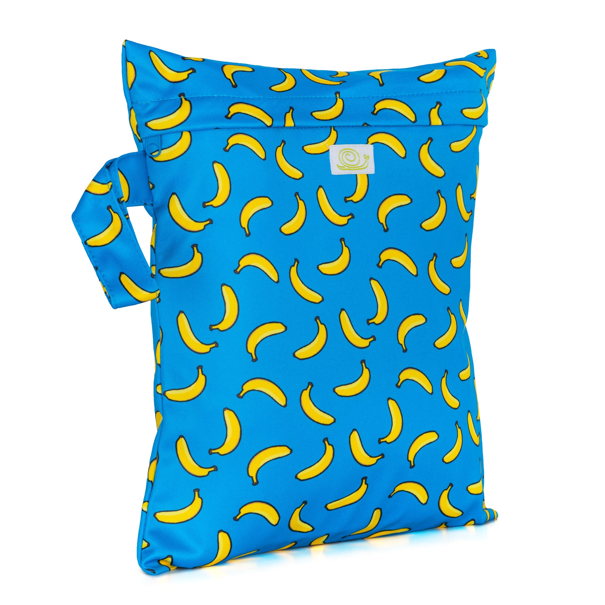 Blue Yellow Go Bananas Baba+Boo Small Reusable Nappy Wet Bag