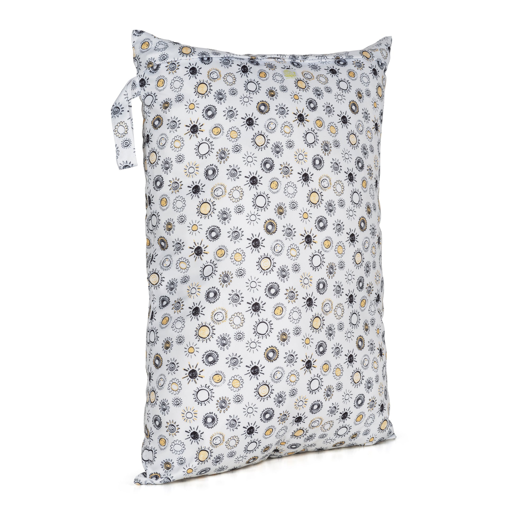 White Sunshine Sun Large Reusable Nappy Wet Bag