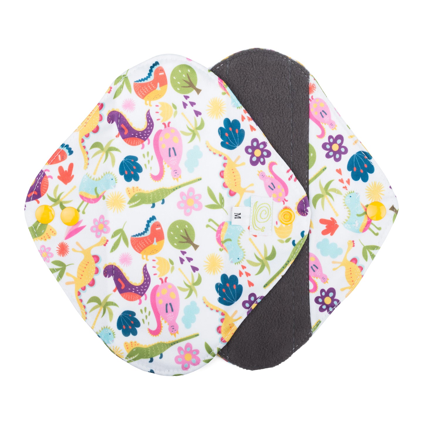 White Dinosaurs Print Baba & Boo Medium Cloth Sanitary Pads