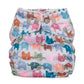 Brown One Size Elephants Reusable Cloth Nappy