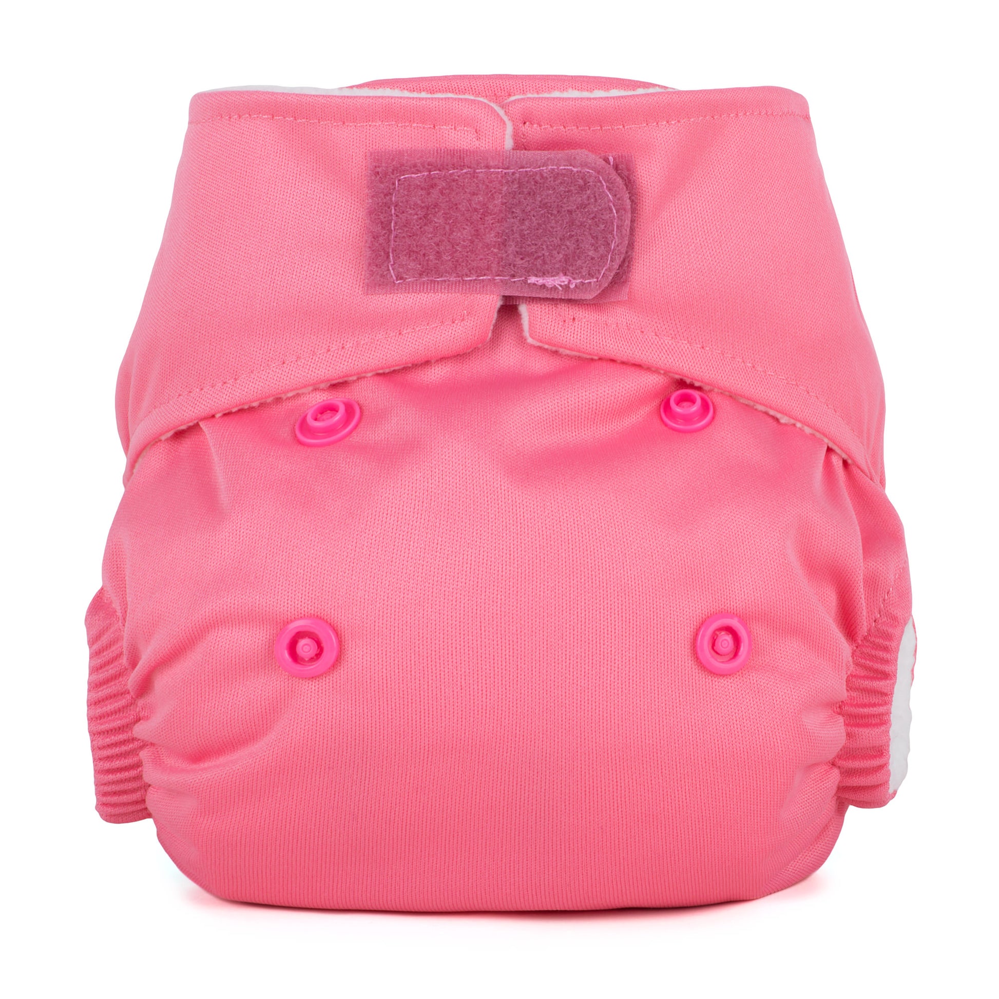 Plain Pink Bubblegum Newborn Pocket Reusable Cloth Nappy