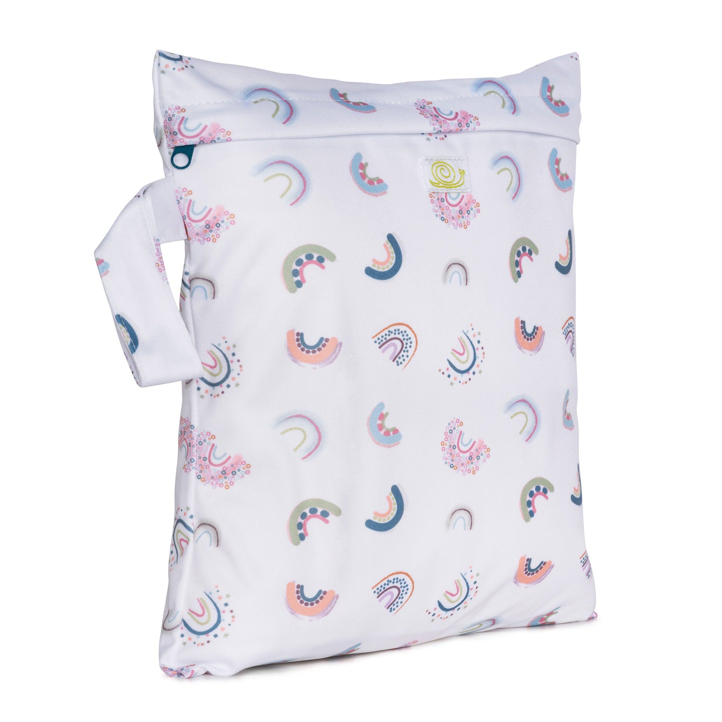 White Rainbow Small Reusable Nappy Wet Bag