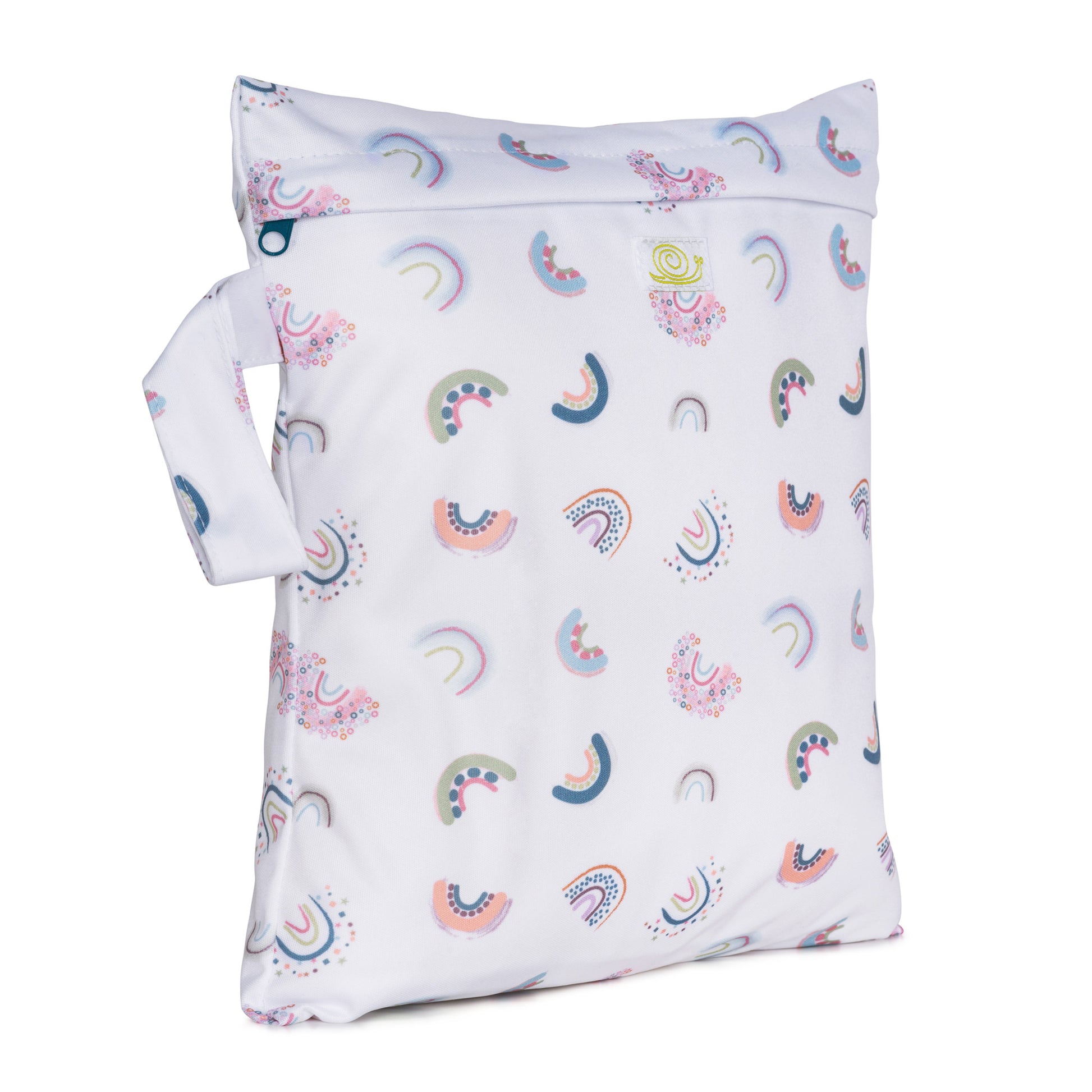 White Rainbow Small Reusable Nappy Wet Bag