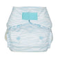 Light Blue White Newborn Wave Sea Reusable Cloth Nappy