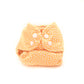 Pastel Coral White Polka Dots Newborn Size Dottie Reusable Cloth Nappy Wrap