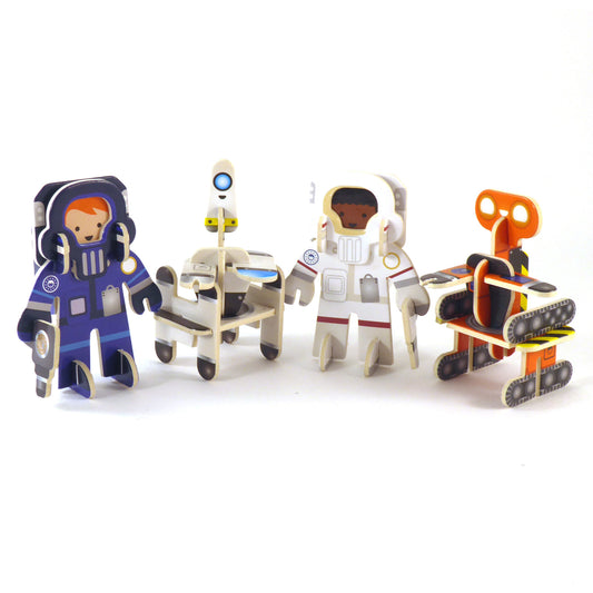 Playpress Eco Friendly Zero Waste Children's Space Planet Astronaut Playset Gift