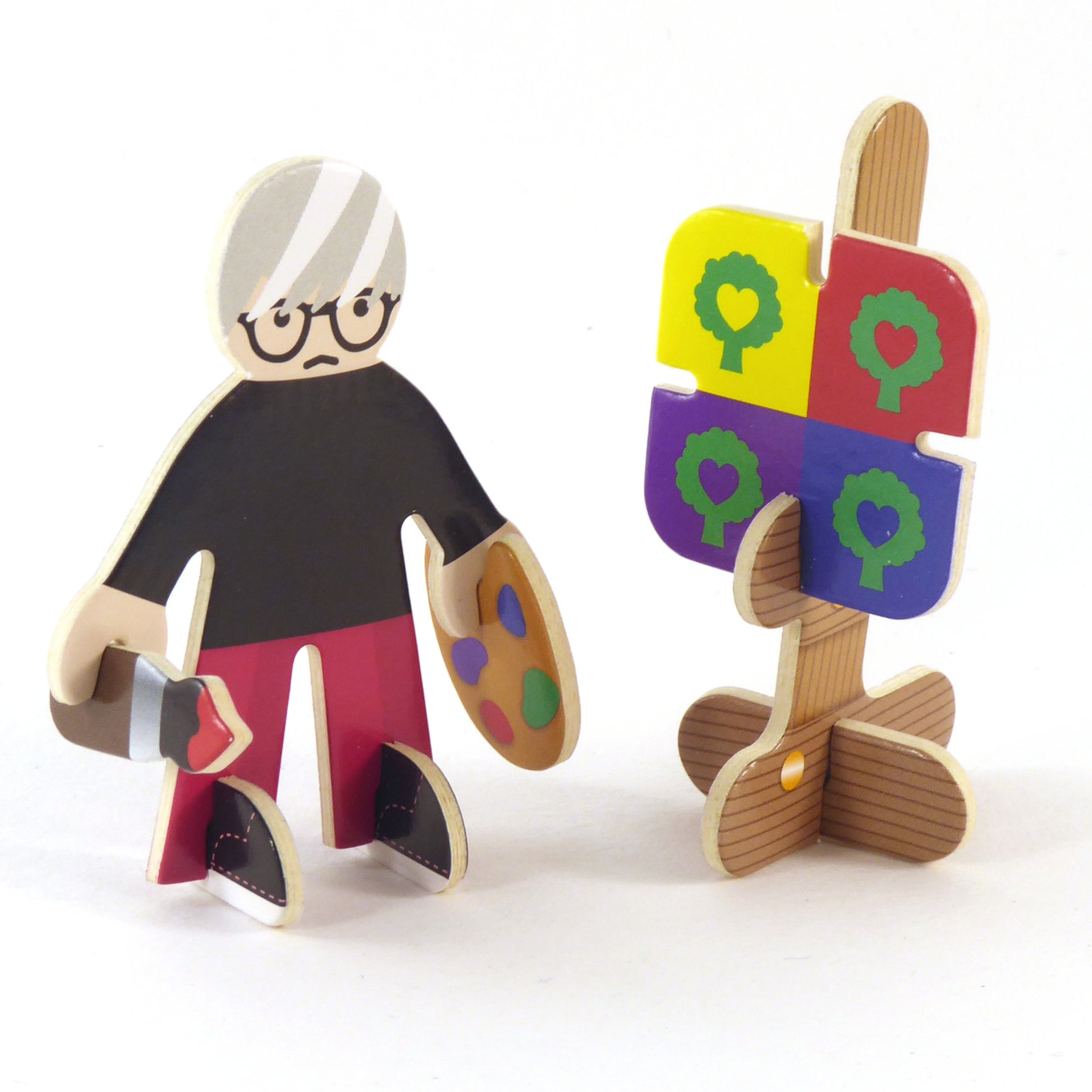 Playpress Eco Friendly Zero Waste Children's Music Artist Painter Rock Show Playset Gift