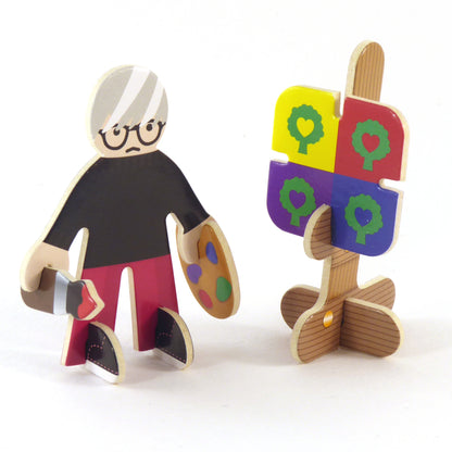 Playpress Eco Friendly Zero Waste Children's Music Artist Painter Rock Show Playset Gift