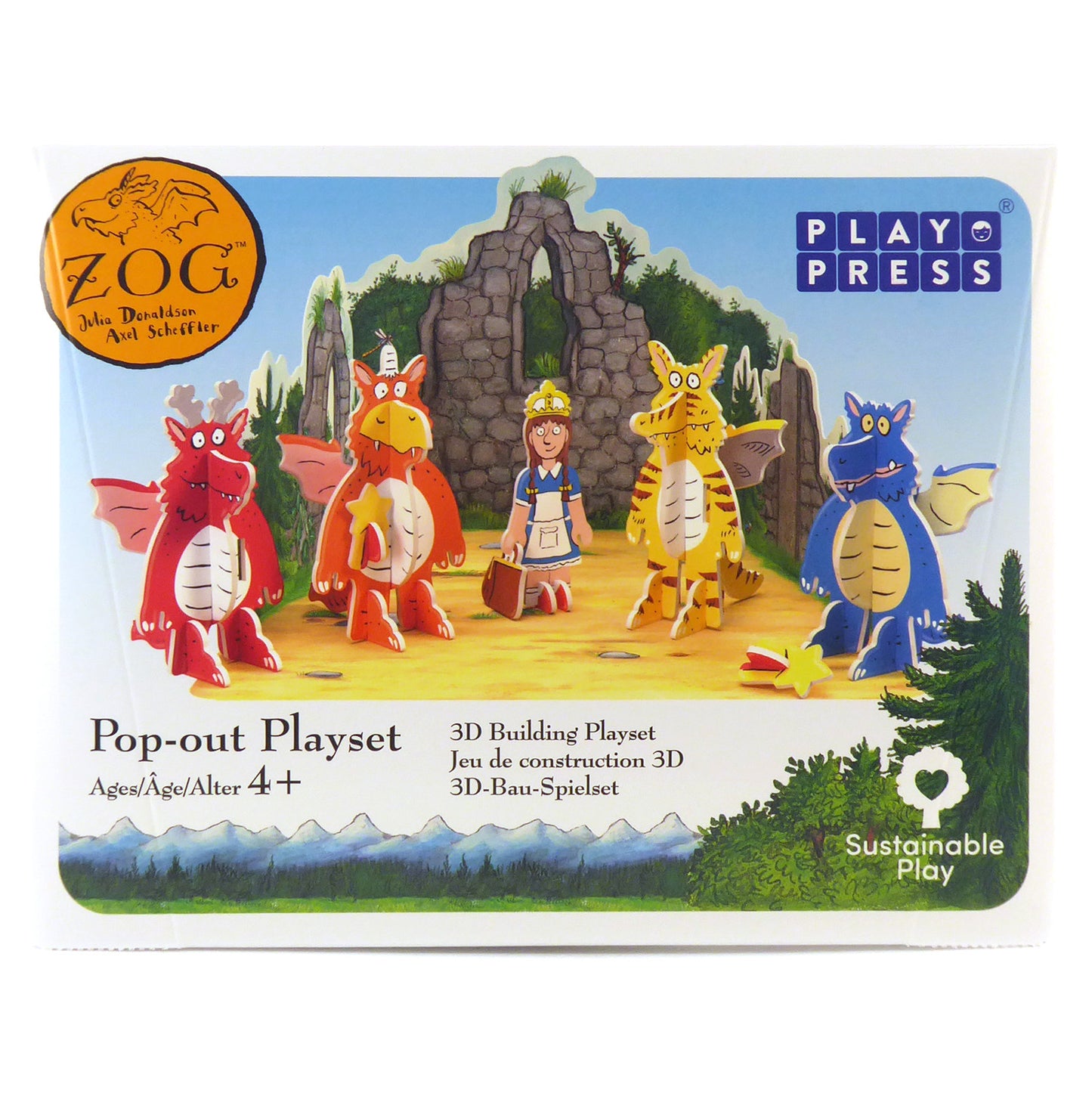 Playpress Eco Friendly Zero Waste Children's Zog Dragon Playset Gift