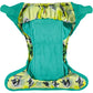 Inside Of Yellow Green Pop-in One Size Lemur Reusable Cloth Nappy, With Velcro Fastening