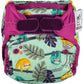 Sage Purple Pop-in One Size Sloth Reusable Cloth Nappy, With Velcro Fastening