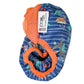 Side Of Blue Orange Pop-in One Size Twilight Garden Reusable Cloth Nappy, With Velcro Fastening