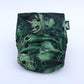 Green Black One Size Bush Leaf Leaves Reusable Cloth Nappy