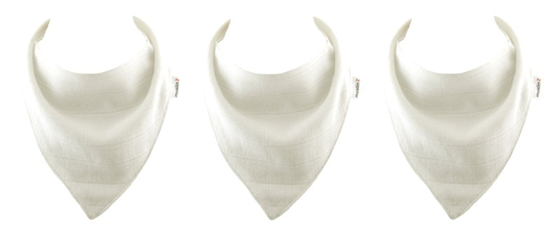 Bamboo/Organic Cotton Dribble Bibs - 3 Pack