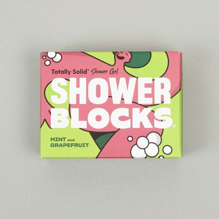Plastic Free Vegan Soap Shower Block Mint Grapefruit
