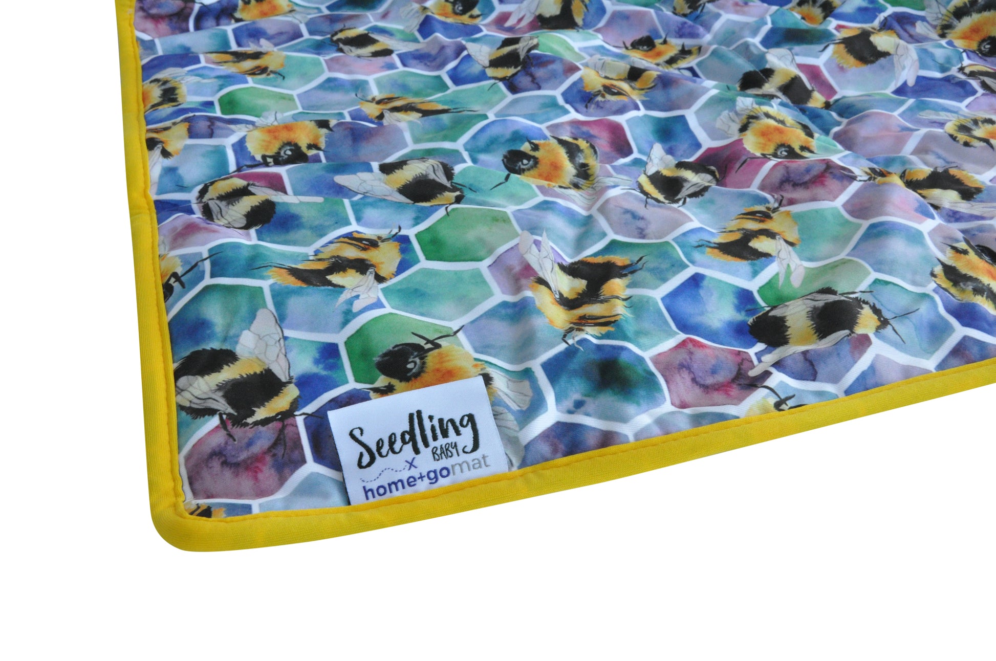 Seedling Baby Beehive Yellow Home & Go Mat Playmat Changing Mat