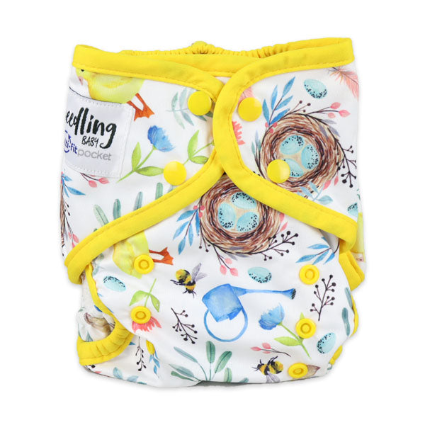 Seedling Baby Reusable Cloth Nappy Spring Multifit Pocket Nappy