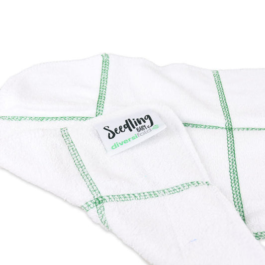 Seedling Baby Reusable Newborn Cloth Nappy Mini Diversifold Flat Prefold Bamboo Cotton Insert